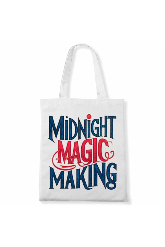Halloween Midnight Magic Merrymaking Math Teacher Students School College Canvas Bag 1Pc