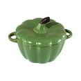 thumbnail image 1 of Halloween Mini Ceramic Pumpkin Soup Bowl with Lid，Cute Small Pumpkin Dutch Oven for Soups.Durable Ceramic Mini Pumpkin Shaped Serving Bowl Cookware Festive Halloween Soup Bowl Thanksgiving(E), 1 of 9