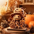 thumbnail image 1 of Halloween Mini Figurine Decoration, Pumpkin Witch Cat Ghost Tabletop Decor for Tiered Tray Display, Small Halloween Home Decor Accent for Shelf Desk Mantel Party Decoration and Seasonal Display, 1 of 5