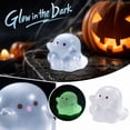 thumbnail image 1 of Halloween Mini Ghosts Figures, Luminous Small Little Resin Ghost Figurines to Hide Glow in The Dark Tiny Statue for Halloween Party Favors Dollhouse Decorations Toys, 1 of 7