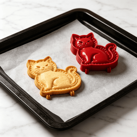 Halloween Mini Hand Pie Mold, Hand Pie Molds For Baking, Multi‑Shape Halloween Baking Supplies for Fall Harvest Party & Home Kitchen Baking(Cat)