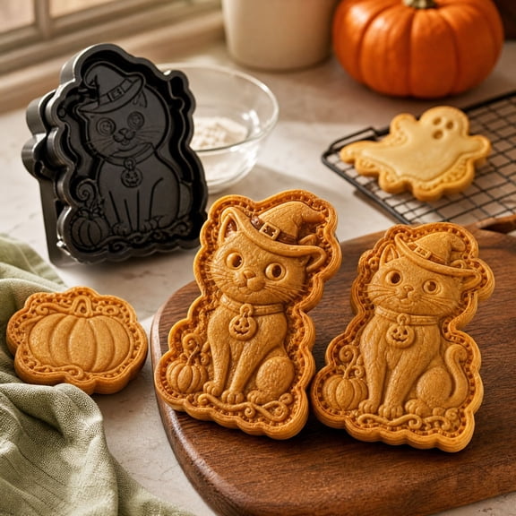 Halloween Mini Hand Pie Mold Set for Baking and Quiches, Reusable Mini Pie Molds 1PC C