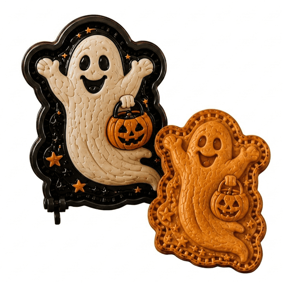 Halloween Mini Hand Pie Molds - Ghost Shape Dough Press Mold & Pie ...