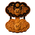 thumbnail image 1 of Halloween Mini Hand Pie Molds Set - Halloween Bat Shapes Food-Grade Dough Press & Pie Cutter for Holiday Baking, Reusable Cookie Mold, Halloween Party Supplies, 1 of 6