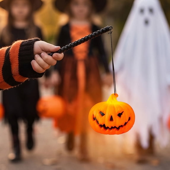 Halloween Mini Jack O Lantern, Battery Operated LED Pumpkin Light for Mantel, Table, Party, Home Decor