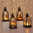 thumbnail image 1 of Halloween Mini Lantern for Centerpiece Lantern Lights Electronic Candle Light LED Night Light With Mirror Glass for Halloween Decorations Indoor(C), 1 of 3