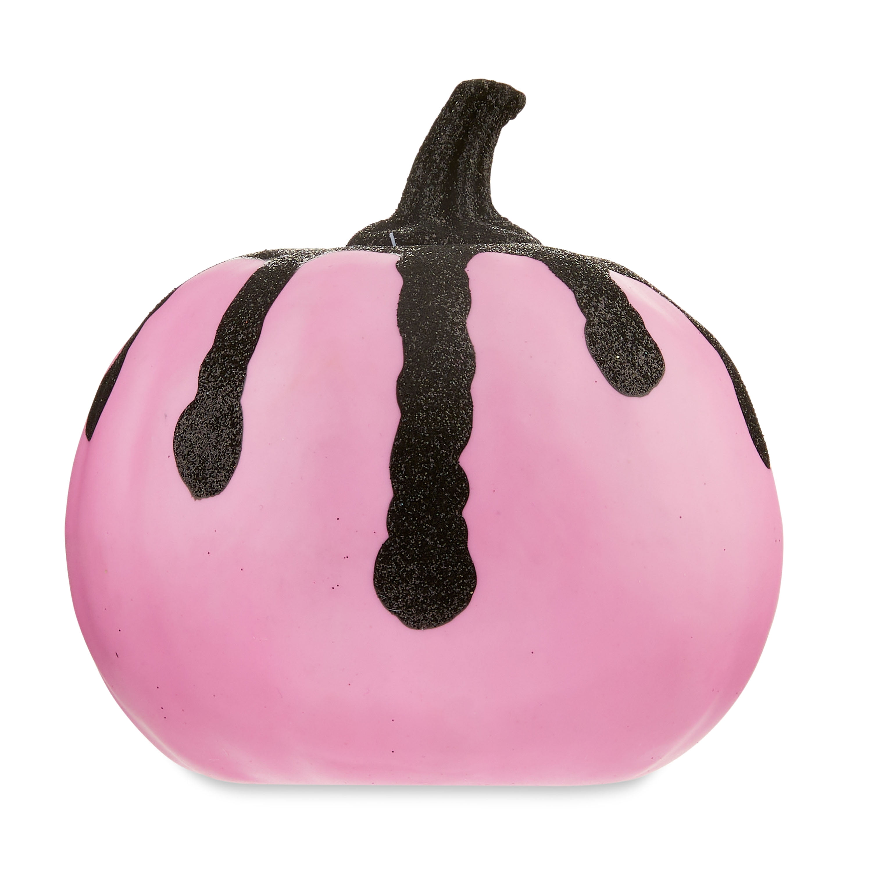 Halloween Mini Pink Foam Pumpkin Decoration, 5 in x 5 in x 4.75 in, by