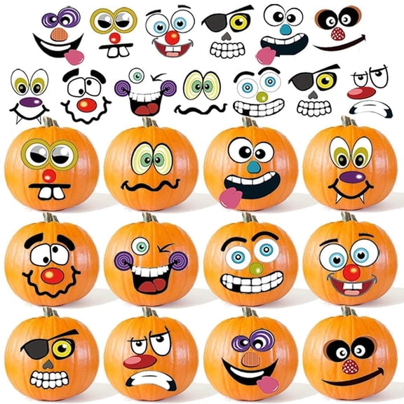 Halloween Mini Pumpkin Decorating Stickers