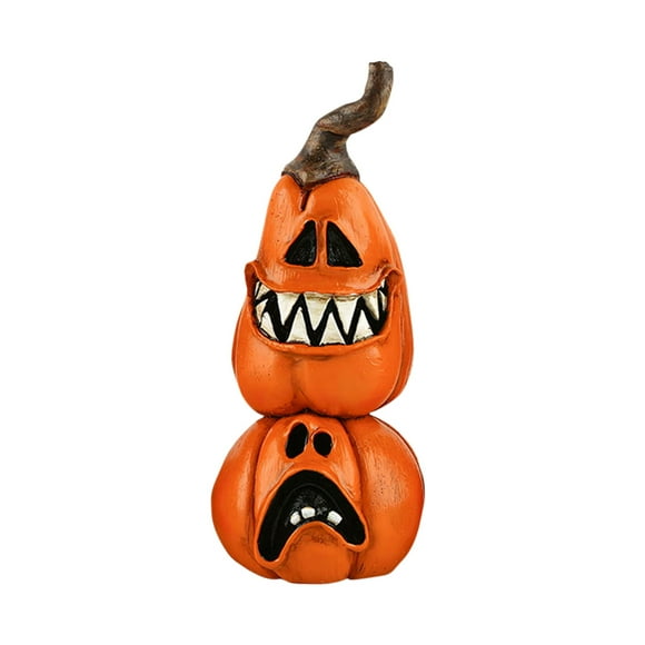 Halloween Mini Pumpkin Figurines Decorations– Cute Resin Ornament for Desktop Display & DIY Craft – Creative Spooky Decoration for Home or Office (Pumpkin)
