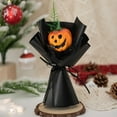thumbnail image 1 of Halloween Mini Pumpkin Flower Bouquet with Spooky Faces - Cute Trick or Treat Gift for Kids,Party Decor,Office Desk,Home Table Centerpiece - Durable Plastic Arrangement for Halloween Festivities, 1 of 7