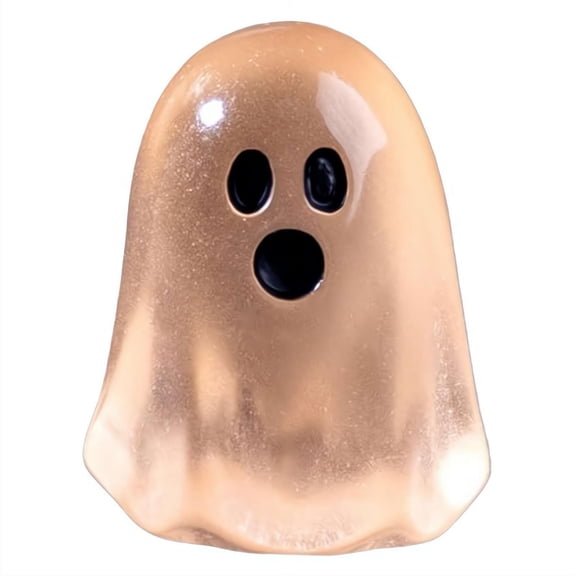 Halloween Mini Resin Ghosts, Luminous Mini Ghost, Cute Glow In The Dark Miniature Ghost Figurines for Halloween Miniature Landscape Outdoor Dollhouse Decoration