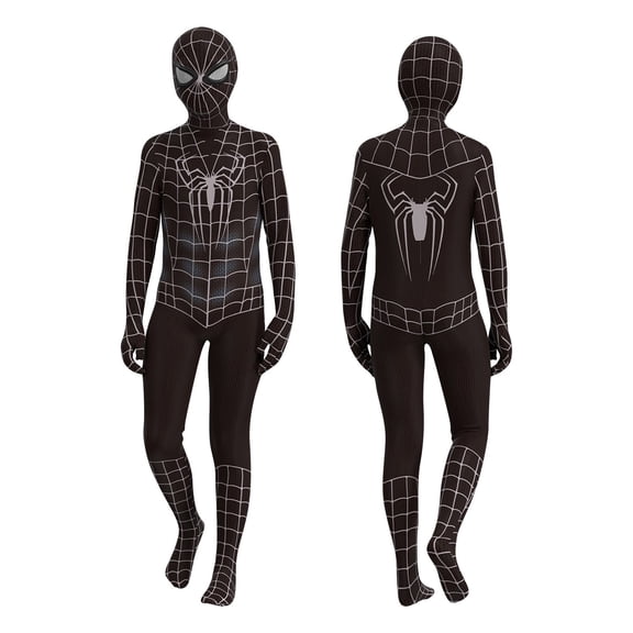 Halloween Mixed Character Outfit, Set of Superhero Bodysuits, Multi Pattern Full Body Stretch Zentai Costume Assorted Printed Hero Bodysuit With Integrated Full Face Mask, 130