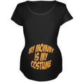 thumbnail image 1 of Halloween Mommy Baby Costume Black Maternity Soft T-Shirt - X-Large, 1 of 1