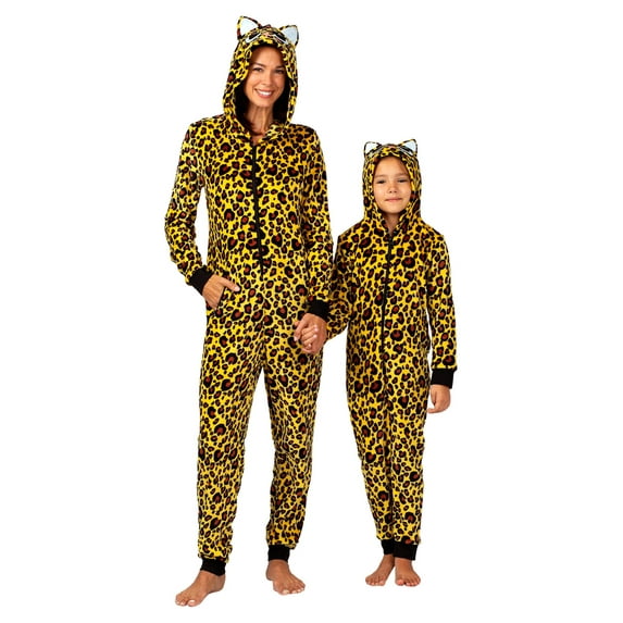 Halloween Mommy & Me Onesie Pajama Costume, Cheetah (Girls), Size: 10, Prestigez