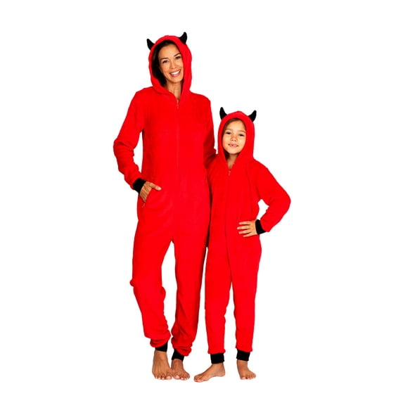 Halloween Mommy & Me Onesie Pajama Costume, Devil (Girls), Size: 10, Prestigez