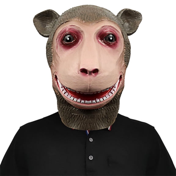 Halloween Monkey Head Mask,Realistic Monkey Mask,Funny Animal Masks