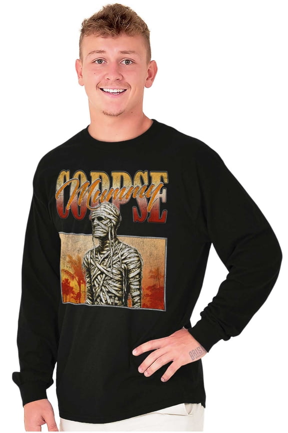 Halloween Monster Corpse Mummy Long Sleeve TShirt Men Women Brisco Brands M