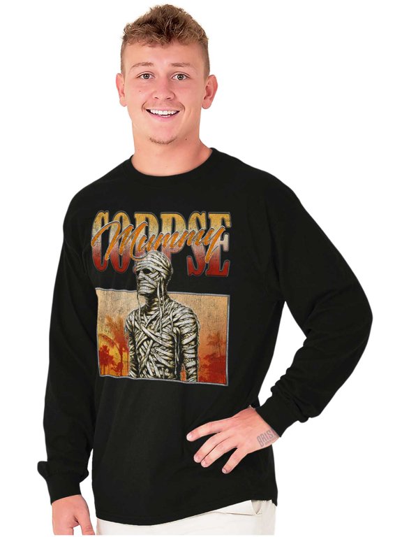Halloween Monster Corpse Mummy Long Sleeve TShirt Men Women Brisco Brands S