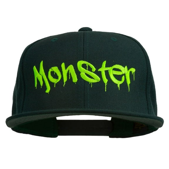 Halloween Monster Embroidered Snapback Cap - Spruce OSFM
