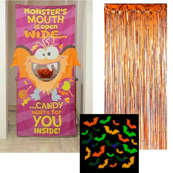 Halloween Monster Mayhem Door Decorating Kit - 63 pc