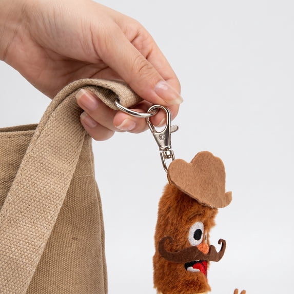 Halloween Monster Plush Pendant, Fuzzy Keychain Bag Charm Ornament With Clip For Costume Bags Holiday Gift
