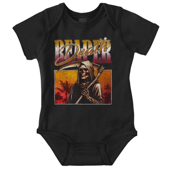 Halloween Monster Reaper of Death Romper Boys or Girls Infant Baby Brisco Brands 18M