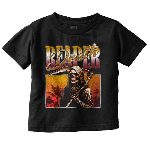 Halloween Monster Reaper of Death Toddler Boy Girl T Shirt Infant Toddler Brisco Brands 6M