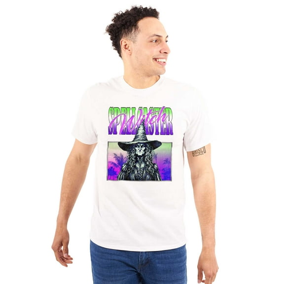 Halloween Monster Spell Caster Witch Plus Size Crewneck Graphic Tee Shirt Brisco Brands 2X