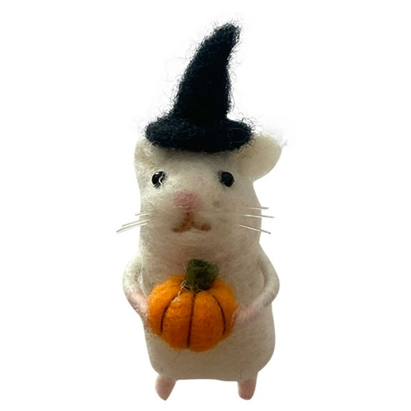 Halloween Mouse With A , Needle Felted Mouse, Needle Felted Animal, Needle Felted Miniature