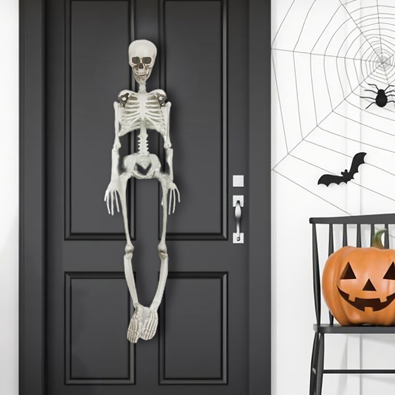 Halloween Movable Joint Plastic Skeleton, 36in Life Skeleton for Indoor ...