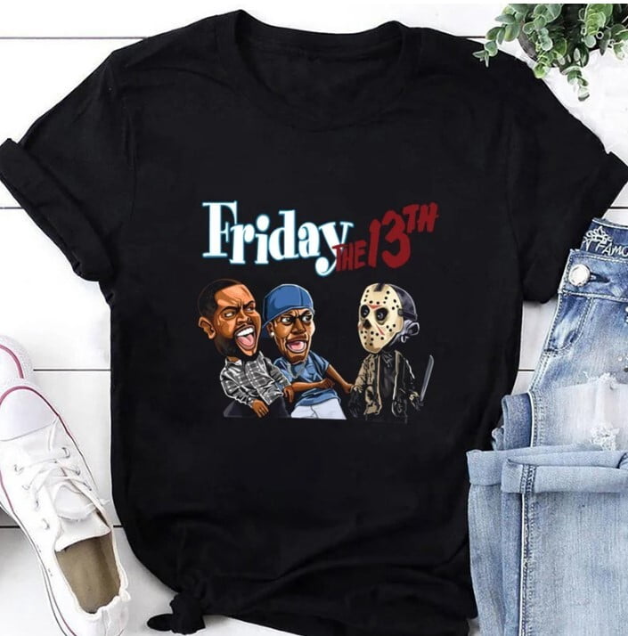 Halloween Movie Friday The 13th Horror Jason Deebo Smokey Graphic T ...