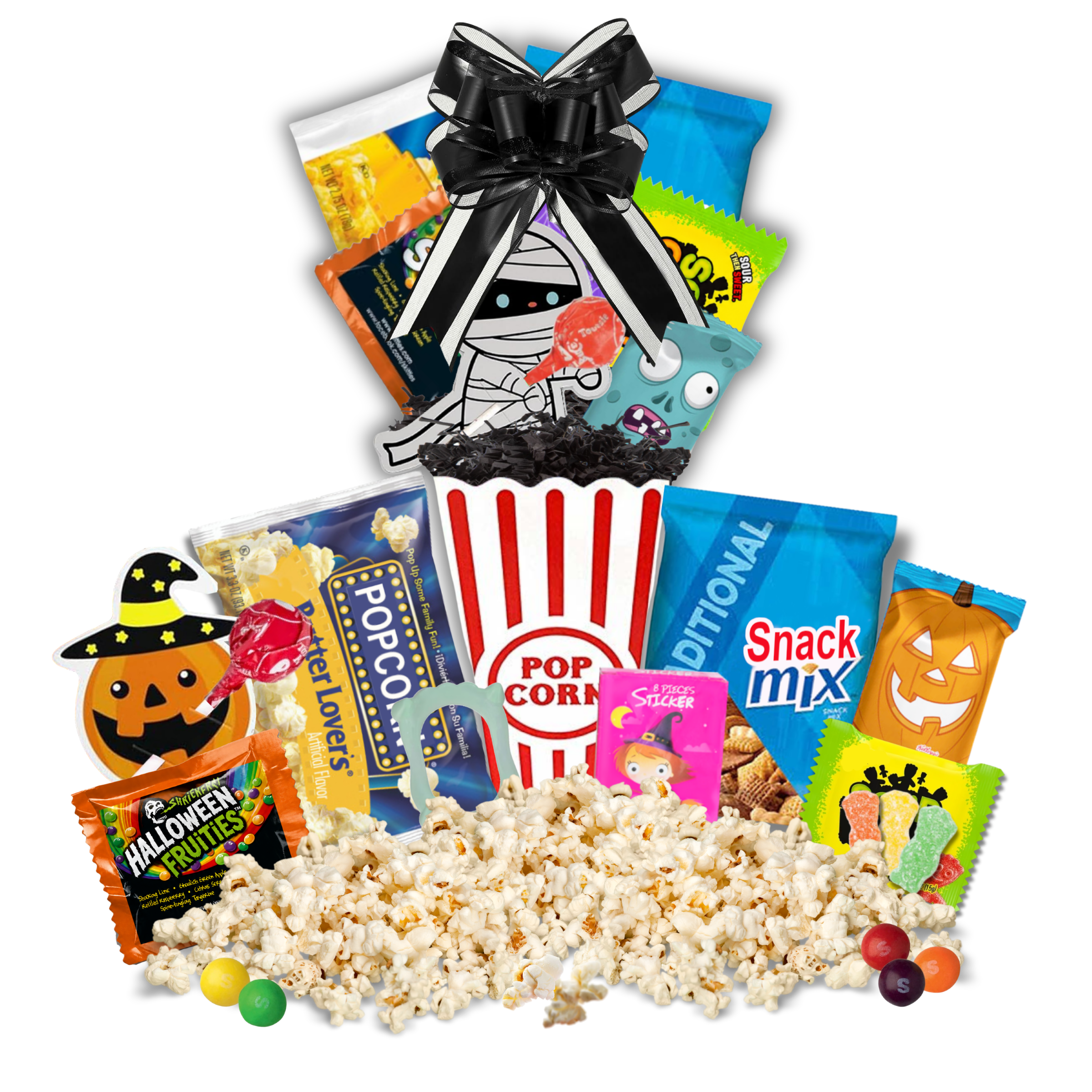 Halloween Movie Night Snack Kit – Spooky Popcorn, Candy & Treats Gift ...