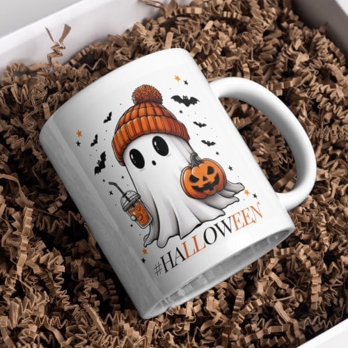 Halloween Mug 11oz - Wholesome Halloween Ghost