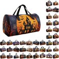 thumbnail image 1 of Halloween Multi Pattern Cartoon Quilted Travel Duffle Bag Women Lightweight Overnight Weekend Handbag Holiday Gift Carry Bag, 1 of 6