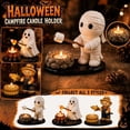 thumbnail image 1 of Halloween Mummy Candle Holder,Ceramic Mummy Candle Holder, Halloween Bonfire Decor, Mini Spooky Candlestick for Party/Home Table​, 1 of 7