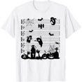 Halloween Music Note Clefs Spooky Ghost For Music Teacher T-Shirt ...