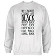 thumbnail image 1 of Halloween My Favorite Colors are Black Mens Sweatshirt White 2XL, 1 of 2