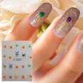 thumbnail image 1 of Halloween Nail Art Stickers 5D Embossed Nail Decals Gold Spider Picture Frame Ghost Nail Stickers Jelly Spider Nail Decoration Goth Spider Web Nails Design for Women Holiday Nails Supplies, 1 of 8