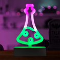 thumbnail image 1 of Halloween Neon Lamp with Base -  Cute Halloween Decorations LED Neon Sign Lights for Halloween Decor Party, Kids Room Table Lamp (Witch Potion Bottle Shape), 1 of 6