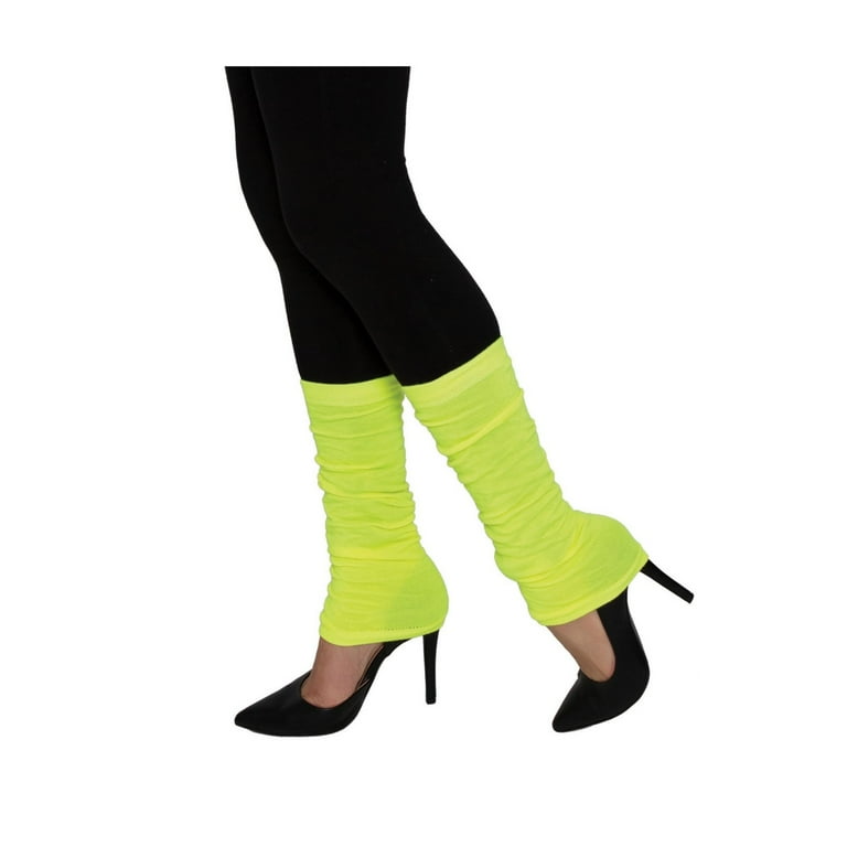 Halloween Neon Yellow Leg Warmers - Walmart.com