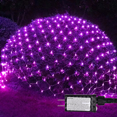 Halloween Net Lights, Outdoor Garden Net String Lights, 200 LED 9.8ft x 6.6ft Fairy String