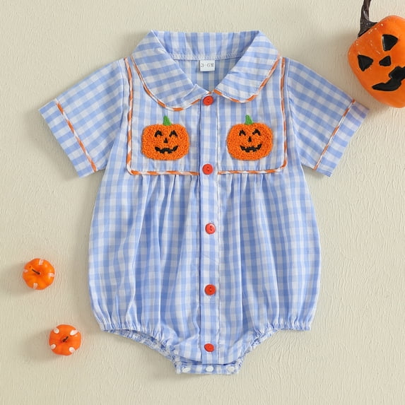 Halloween Newborn Outfit Boy Girl Pumpkin Bubble Romper Newborn Girl Boy Clothes Winter