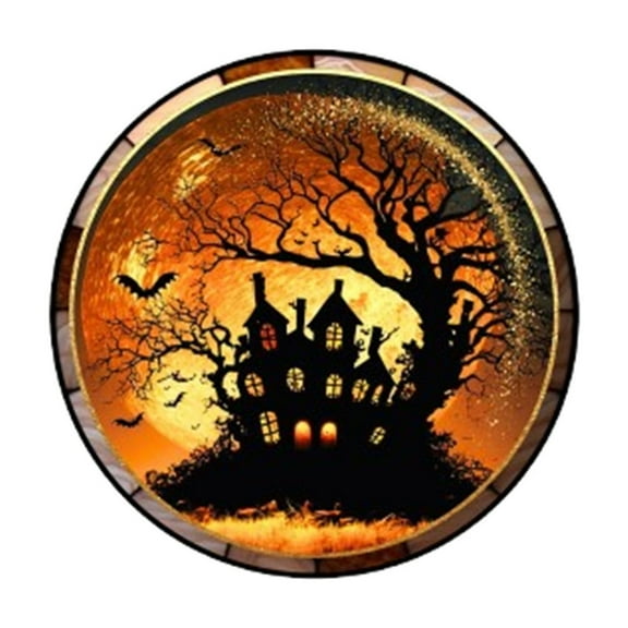 Halloween Night Black Cats Door Window Glass Signs Stickers