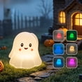 thumbnail image 1 of Halloween Night Light Ghost Silicone Pat 4.13in USB Rechargeable Bedside Decor by OVFUIZ, 1 of 7