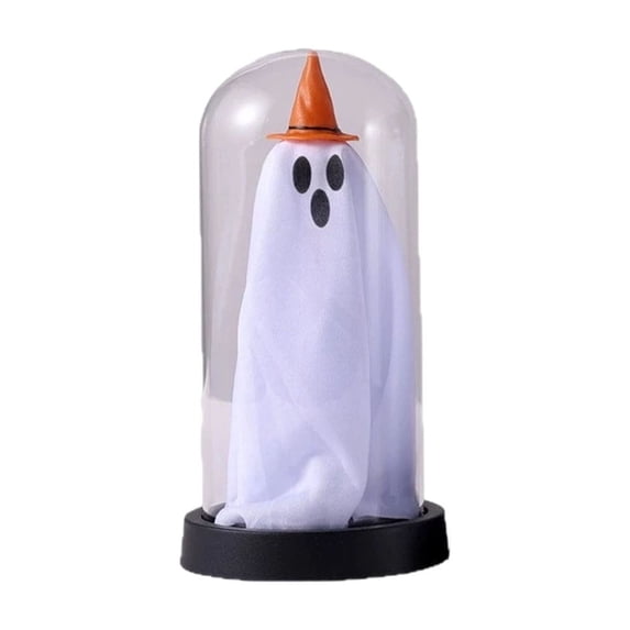 Halloween Night Light Ghost in Dome Color Changing LED Fabric Lamp Battery Operated Tabletop by OVFUIZ