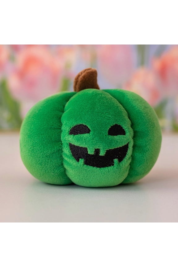 Halloween Night Light Pumpkin Toy Keychain, Glow in the Dark Funny Keychain for Backpack Car Key Pendant, Exquisite Gift for Festive Seasons(Green)