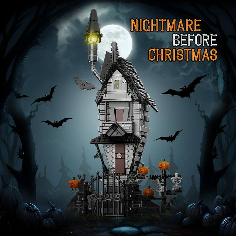 Halloween Nightmare Before House Model with Paper Manual Pumpkin