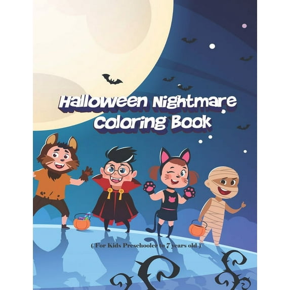Halloween Nightmare Coloring Book: The Nightmare of Halloween Images to Inspire Creativity, The Coloring Book for Horror, Halloween, Classic Fairy Tales, Stress Relieving (Paperback)
