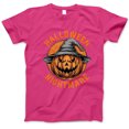 thumbnail image 1 of Halloween Nightmare Pumpkin T-Shirt, Scary Jack-O’-Lantern Graphic Tee with Witch Hat, Spooky Gothic Shirt, Horror Pumpkin Gift for Halloween, 1 of 7