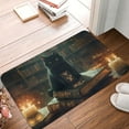 thumbnail image 1 of Halloween Non Slip Door Mat, Halloween Black Cat Mysterious Notebook Halloween Decor Absorbent Bath Tub Mats, Bathroom Rugs Welcome Mat, Bath Mat for Halloween Decor Home, Kitchen 16x24in, 1 of 6